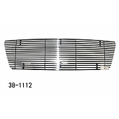 Paramount Automotive Grille Insert - Polished Aluminum 8 Millimeter Horizontal Style - 381112