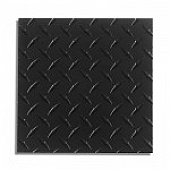 Warrior Products Rocker Panel Guard - Flat Aluminum Black Diamond Plate - 928EPC