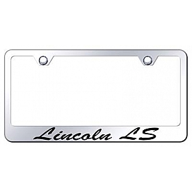 Automotive Gold License Plate Frame - Silver Stainless Steel - LFSLLSEC
