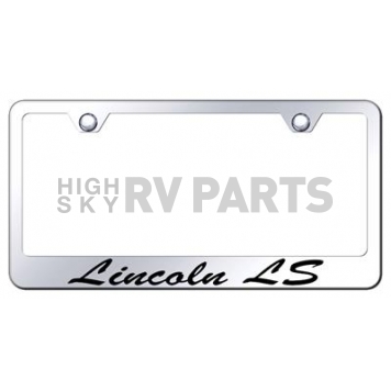 Automotive Gold License Plate Frame - Silver Stainless Steel - LFSLLSEC