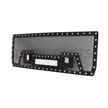 Paramount Automotive Grille Insert - Black Textured Powder Coated Stainless Steel Wire Mesh - 460955