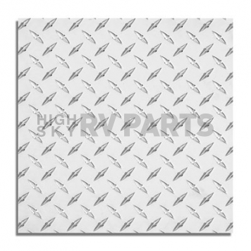 Warrior Products Rocker Panel Guard - Flat Aluminum Silver Diamond Plate - 937-1