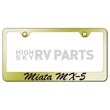 Automotive Gold License Plate Frame - Gold Stainless Steel - LFSMIAEG