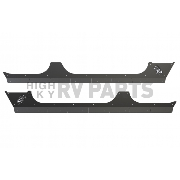 Fishbone Offroad Rocker Panel Guard - Black Flat Powder Coated Steel - FB23053