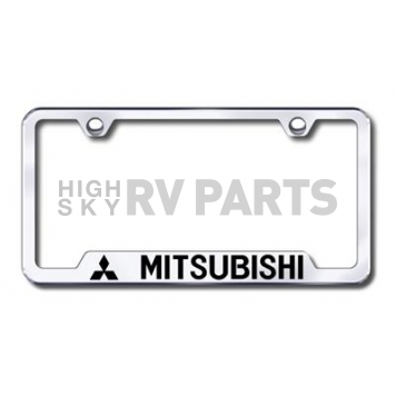 Automotive Gold License Plate Frame - Silver Stainless Steel - GFMITEC
