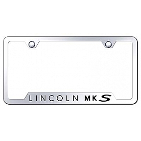 Automotive Gold License Plate Frame - Silver Stainless Steel - GFMKSEC