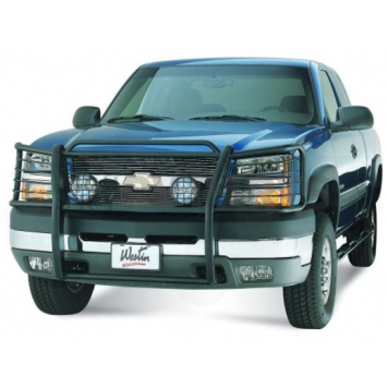 Westin Automotive Grille Guard 1-1/2 Inch Black Powder Coated Steel - 401245-2