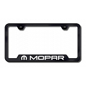 Automotive Gold License Plate Frame - Black Stainless Steel - GFMOPEB