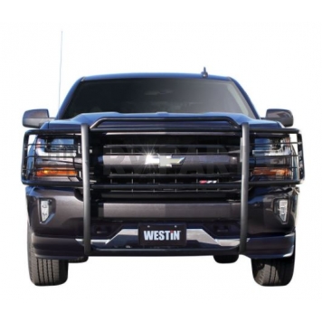 Westin Automotive Grille Guard 1-1/2 Inch Black Powder Coated Steel - 402275-1