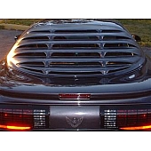 Astra/Hammond Window Louver Rear Window ABS Plastic Black - 1369