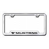 Automotive Gold License Plate Frame - Silver Stainless Steel - GFMUSEC