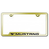 Automotive Gold License Plate Frame - Gold Stainless Steel - GFMUSEG