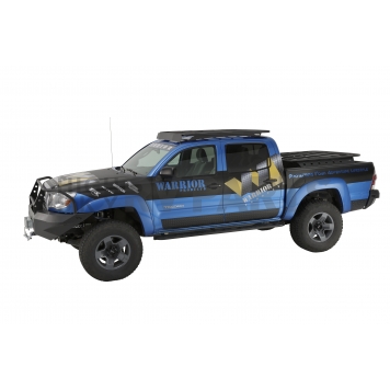 Warrior Products Rocker Panel Guard - Flat Aluminum Black Diamond Plate - 4900PC