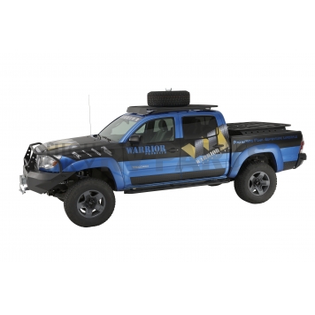Warrior Products Rocker Panel Guard - Flat Aluminum Black Diamond Plate - 4900PC-1