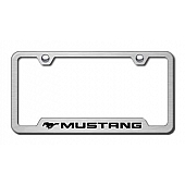 Automotive Gold License Plate Frame - Silver Stainless Steel - GFMUSES