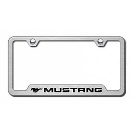 Automotive Gold License Plate Frame - Silver Stainless Steel - GFMUSES