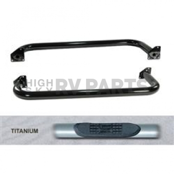 Rugged Ridge Nerf Bar 3 Inch Silver Powder Coated Steel - 1159204
