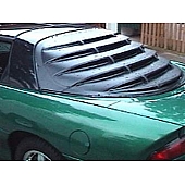 Astra/Hammond Window Louver Rear Window ABS Plastic Black - 1383