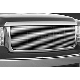 Street Scene Grille Insert - Horizontal Bar Aluminum Polished - 95080188