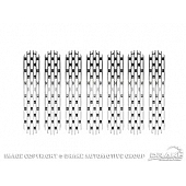Drake Automotive Grille Insert - Brushed Aluminum - JP190018BR