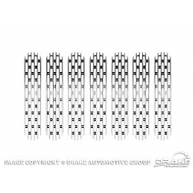 Drake Automotive Grille Insert - Brushed Aluminum - JP190018BR