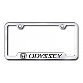 Automotive Gold License Plate Frame - Silver Stainless Steel - GFODYEC