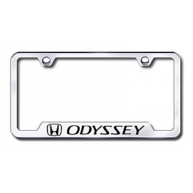 Automotive Gold License Plate Frame - Silver Stainless Steel - GFODYEC