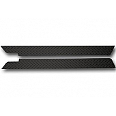 Warrior Products Rocker Panel Guard - Flat Aluminum Black Powder Coated Single - 905PC