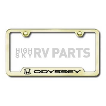 Automotive Gold License Plate Frame - Gold Stainless Steel - GFODYEG