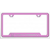 Automotive Gold License Plate Frame - Pink Stainless Steel - GFODYEP
