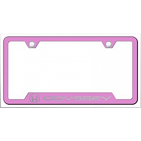 Automotive Gold License Plate Frame - Pink Stainless Steel - GFODYEP