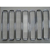 Putco Grille Trim Cover - Inner Rings Silver Chrome Plated ABS Plastic - 403301