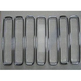 Putco Grille Trim Cover - Inner Rings Silver Chrome Plated ABS Plastic - 403301