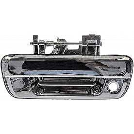 Help! By Dorman Tailgate Handle - Chrome Plated Plastic Silver - 91172