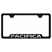 Automotive Gold License Plate Frame - Black Stainless Steel - GFPACEB