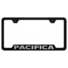 Automotive Gold License Plate Frame - Black Stainless Steel - GFPACEB