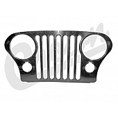 Crown Automotive Grille Trim Cover - Complete Grille Trim Silver Polished Stainless Steel - RT34086
