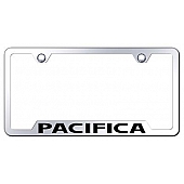 Automotive Gold License Plate Frame - Silver Stainless Steel - GFPACEC