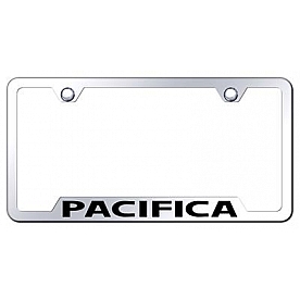Automotive Gold License Plate Frame - Silver Stainless Steel - GFPACEC