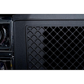 Putco Grille Insert - Black Powder Coated Aluminum Rectangular - 270507B