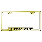 Automotive Gold License Plate Frame - Gold Stainless Steel - GFPILEG