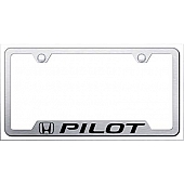 Automotive Gold License Plate Frame - Silver Stainless Steel - GFPILES