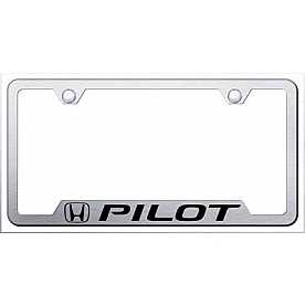 Automotive Gold License Plate Frame - Silver Stainless Steel - GFPILES