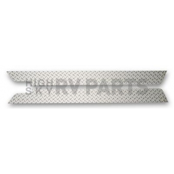 Warrior Products Rocker Panel Guard - Flat Aluminum Black Powder Coated Single - 906UPC