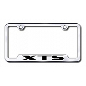 Automotive Gold License Plate Frame - Silver Stainless Steel - GFXTSEC