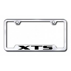 Automotive Gold License Plate Frame - Silver Stainless Steel - GFXTSEC