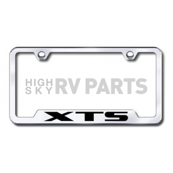 Automotive Gold License Plate Frame - Silver Stainless Steel - GFXTSEC