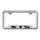 Automotive Gold License Plate Frame - Silver Stainless Steel - GFXTSES