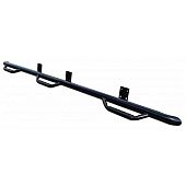 N-Fab Nerf Bar - Truck Wheel to Wheel Black Gloss Powder Coated Steel Round - C1495QC6