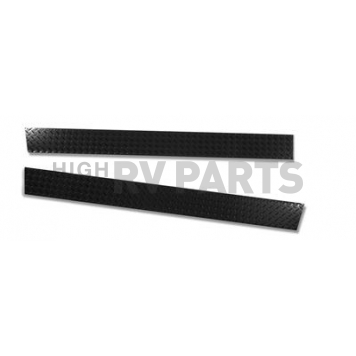Warrior Products Rocker Panel Guard - Flat Aluminum Silver Polished Single - 906UX
